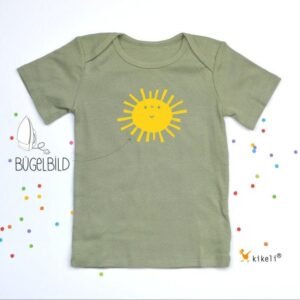 Sonne Bügelbild Kikeli - Zum Aufbügeln Auf T-Shirts Stoffapplikation Textilaufkleber Flockfolie Individuelles Diy T-Shirt