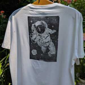 Spaceman - Linoldruck T-Shirt