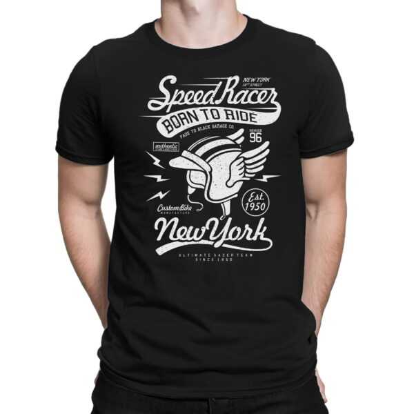 Speed Racer New York - Herren Fun T-Shirt Bedruckt Small Bis 4xl Papayana