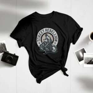 Street Rebellion, Biker T Shirt, Motorrad, Style, Vintage Shirts, Kurzärmeliges Unisex T-Shirt