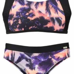Sunseeker Bustier-Bikini mit Palmendruck