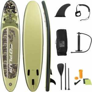 Sup-Board 335 x 76 x 15cm | Surfboard | Paddelboard mit Pumpe | Paddelbrett mit Paddel | Stand up Board Set - Costway