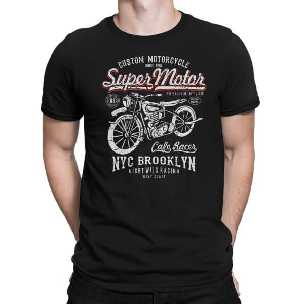 Super Motor - Herren Fun T-Shirt Bedruckt Small Bis 4xl Papayana