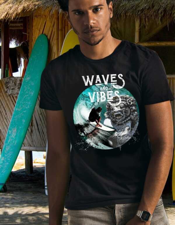 Surf T-Shirt, Bali Tee, Unisex Heavy Cotton Tee