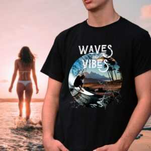 Surf T-Shirt, Maui Beach Tee, Unisex Heavy Cotton Tee