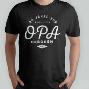 T-Shirt - 60 Jahre Zur Perfektion, Opa, Geboren 1962, Jahreszahlen Personalisierbar, Geschenk Für Geburtstagsgeschenk, Shirt