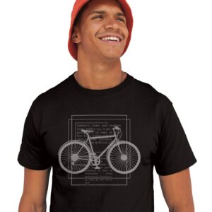 T-Shirt Herren Fahrrad Vintage Radfahren Grafik Shirt Mann Geschenk Sport Retro Druck Tshirt