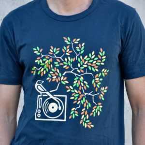 T-Shirt Mit Musik Logo, Vogel Dj, Cooles T-Shirt Herren, Grafik Aus Baumwolle