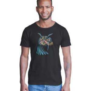 T-Shirt Natur Alternatives Mandala Eulen