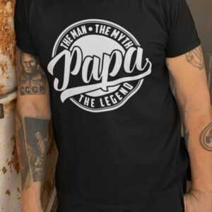 T-Shirt Papa The Man Myth Legend Als Geschenkidee Papa | Papashirt Shirt Geburtstag