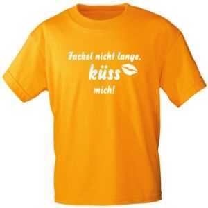 T-Shirt S-xxl Küss Mich in 2 Farben