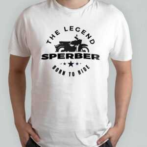 T-Shirt - Simson Sperber, Born To Ride, The Legend, Sr4-3 & Ddr Moped Fans, Geschenk Für Biker Und Motorradfahrer