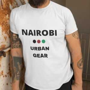 T-Shirt Unisex 100% Baumwolle| Schweres Baumwoll T-Shirt| Basic| Kurzarm| Nairobi| Urban Gear| Kenia| Afrika