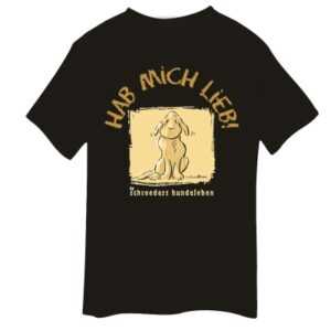 T-Shirt mit Hundemotiv - Hab mich Lieb