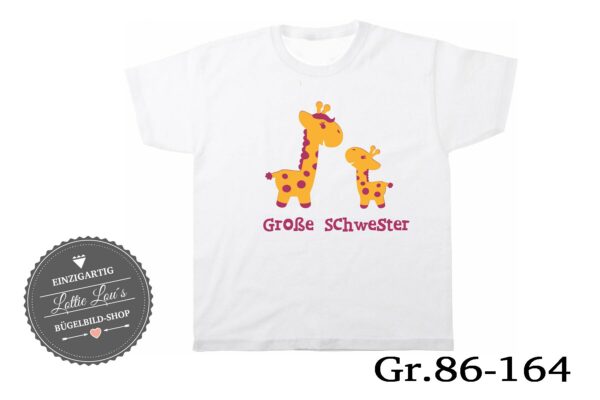 T-Shirt/Body Große Schwester Giraffe