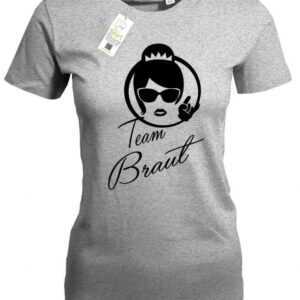 Team Braut - Face Junggesellinnenabschied Damen T-Shirt