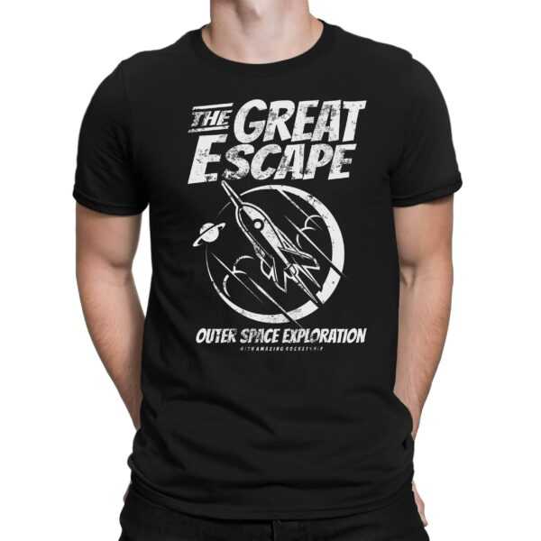 The Great Escape - Herren Fun T-Shirt Bedruckt Small Bis 4xl Papayana
