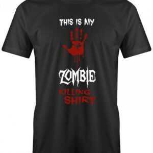 This Is My Zombie Killing Shirt - Halloween Herren T-Shirt