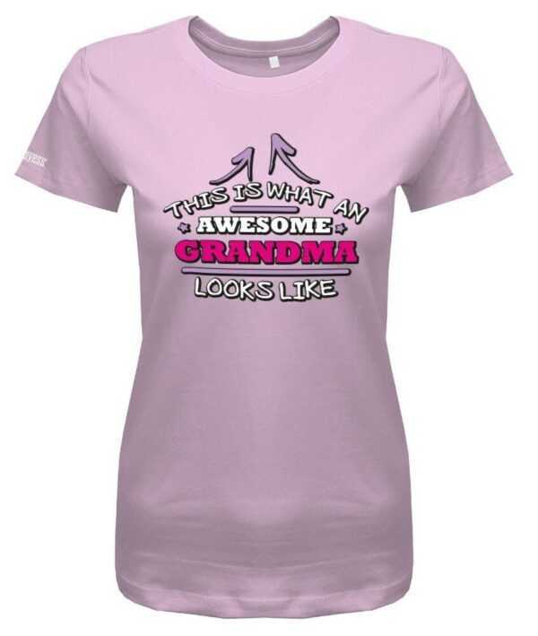 This Is What An Awesome Grandma Looks Like - Damen T-Shirt