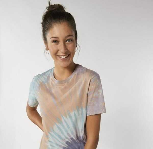 Tie Dye T-Shirts, Unisex Sommer T-Shirts in Dye, Prints, Kurzärmeliges T-Shirt, Baumwoll T-Shirt