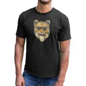 Tiger T-Shirt Herren Tiere Mann Wildtiere Shirt Grafik