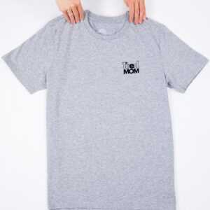 Tired Mom T-Shirt Grau 100% Baumwolle | Bio-Baumwolle, Cooles Mama T-Shirt, Fairtrade Organic Geschenk Für