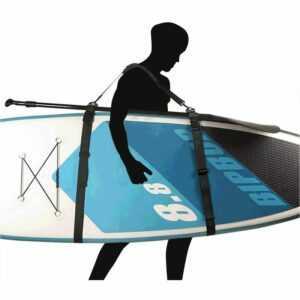 Tragegurt für SUP Board, Surfbrett Schultergurt, Spanngurt Mit Gummischnalle für Kajak, Kanu, Surfboard, Segel, Unisex, Schwarz