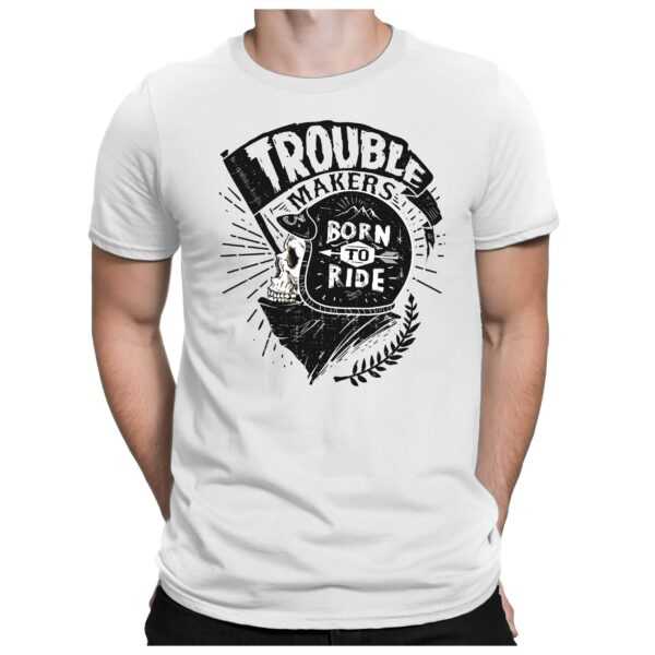Trouble Makers - Herren Fun T-Shirt Bedruckt Small Bis 4xl Papayana