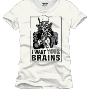 Uncle Sam I Want Your Brains T-Shirt Horror T-Shirt XXL