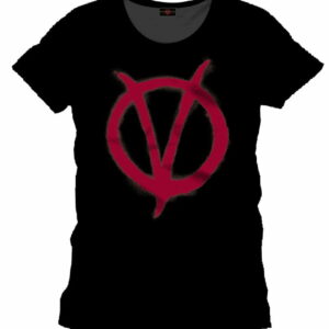 V wie Vendetta Logo T-Shirt Lizenzierter Vendetta Fanartikel XXL