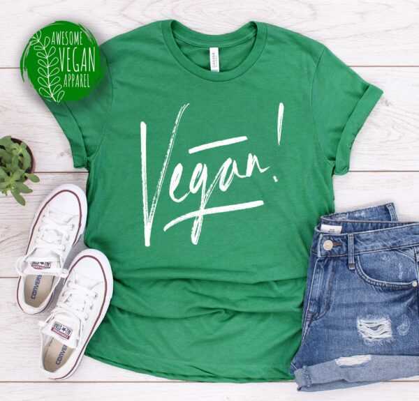 Vegan Saying Shirt, Go Power Plant Based Eating, Veganism Awareness For Animal Lovers & Meatless Food Lifestyle, Premium T-Shirt