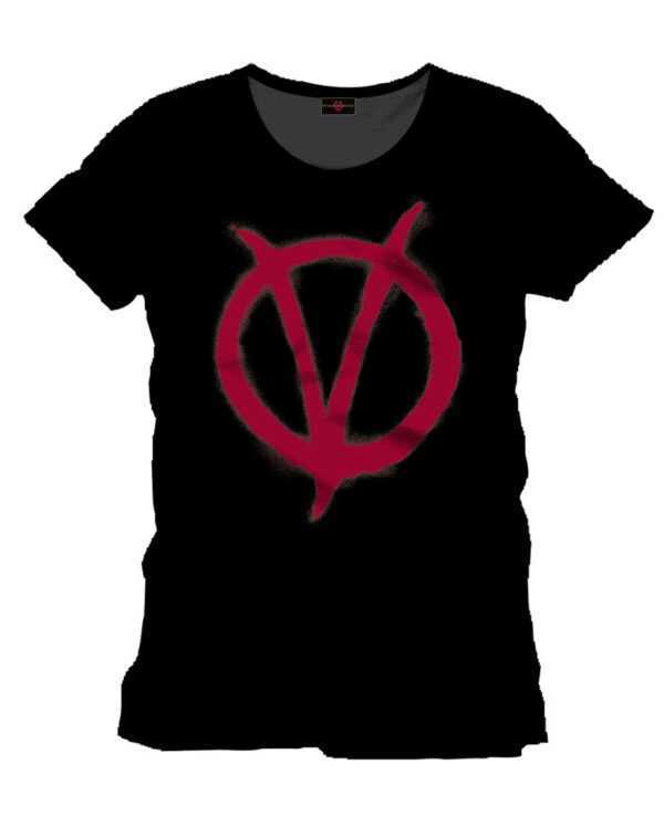 Vendetta Logo T-Shirt Guy Fwakes Merchandise S