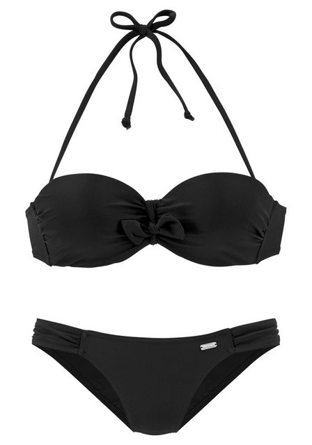 Venice Beach Bügel-Bandeau-Bikini mit Zierschleife