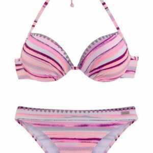 Venice Beach Push-Up-Bikini mit Häkelkanten am Cup und an der Hose