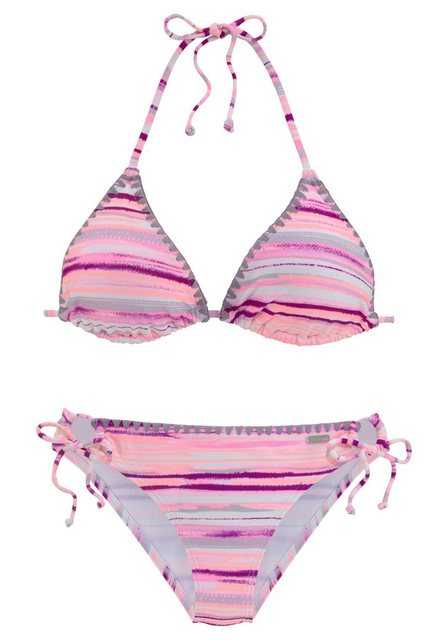 Venice Beach Triangel-Bikini mit Häkelkanten am Cup und Hose