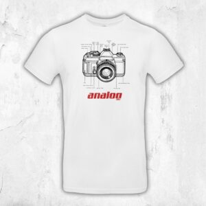 Versch. Farben T-Shirt Technik Analog Kamera Herren, Retro, Vintage, Fotograf, Photography, Old School, Sony, Canon, Nikon, Tamron