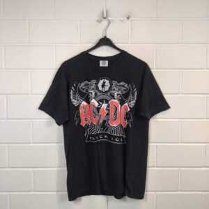 Vintage Ac/Dc Black Ice T-Shirt 2009, Size L, Band T-Shirt, Print, Clothing