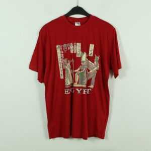 Vintage Ägypten 90S Souvenir T-Shirt Mit Print, Größe L, Illustration, Rot | Kk/21/06/647