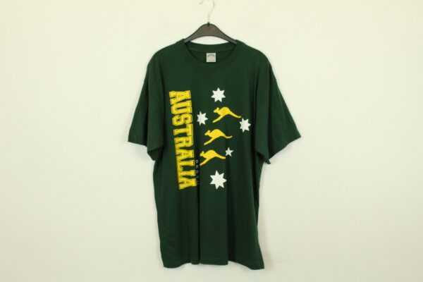 Vintage Australia 90S Souvenir T-Shirt Mit Print, Größe Xxl, 90Er, Kängurus, Perth, Illustration | Kk/21/06/415