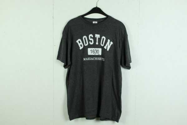 Vintage Boston Massachusetts 90S T-Shirt, Size L, Souvenir T-Shirt, Clothing, Print, Illustration | Kk/21/03/144