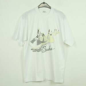 Vintage Brasilien Bahia 90S Souvenir T-Shirt Mit Print, Größe M, Illustration, Weiß | Kk/21/11/173