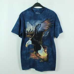 Vintage Eagle T-Shirt, Tie Dye, Size M, 90S Clothing, Batik, Eagle Print, Dye T-Shirt | Kk/20/03/055