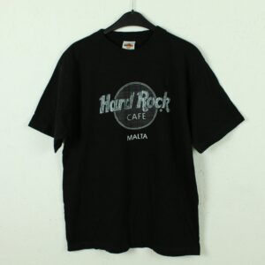 Vintage Hard Rock Cafe Malta T-Shirt, Größe M, 90Er, Souvenir Illustration, Print | Kk/21/04/082