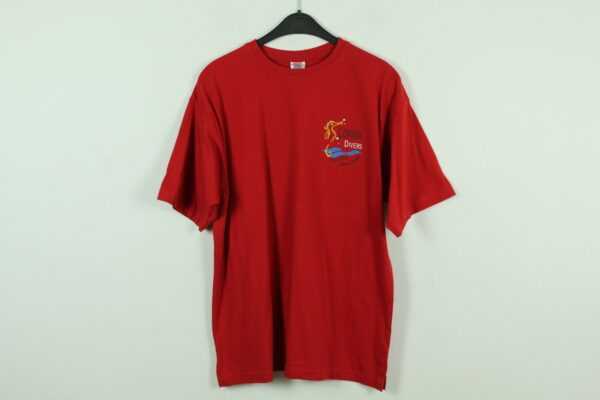 Vintage Marsa Alam Ägypten 90S Souvenir T-Shirt Mit Print, Größe S, Illustration, Rot | Kk/21/06/663