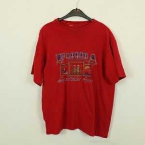 Vintage Miami Florida 90S Souvenir T-Shirt Mit Print, Größe Xl | Kk/21/06/481