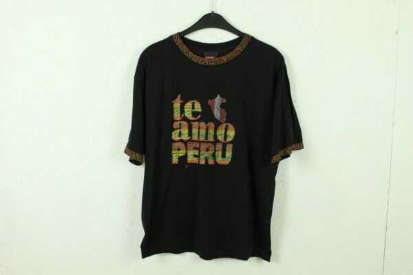 Vintage Peru 90S T-Shirt Mit Print, Größe S, 90Er, Südamerika, Illustration | Kk/21/06/200