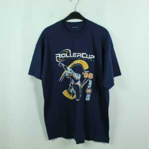 Vintage Rollerblading Skater 90S T-Shirt, Size Xl, Clothing, T-Shirt, Print, Roller Cup, 1998 | Kk/20/08/442