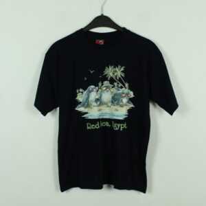 Vintage Rotes Meer Ägypten 90S Souvenir T-Shirt Mit Print, Größe S, Illustration, Blau | Kk/21/06/658