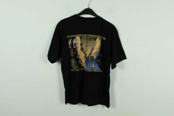 Vintage Rotes Meer Ägypten 90S Souvenir T-Shirt Mit Print, Größe S, Illustration, Schwarz | Kk/21/06/660
