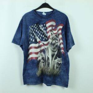 Vintage Usa Wolves Tie-Dye T-Shirt, Tie Dye, Size Xl, 90S Clothing, Batik, T-Shirt | Kk/20/03/293